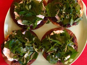 Tostadas With Dark Leafy Greens Recipe Image