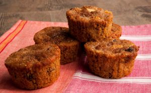 Panquecitos de manzana y quinoa Recipe Image