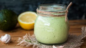 Garden Salad With Avocado Dressing Recipe Image