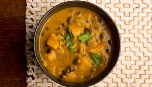 Black Bean & Winter Squash Soup Recipe Image