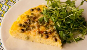 Cheesy Broiled Polenta Recipe Image