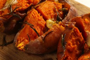 Chestnut Stuffed Sweet Potatoes Recipe Image