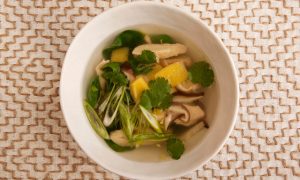 Chicken With Ginger Broth Recipe Image