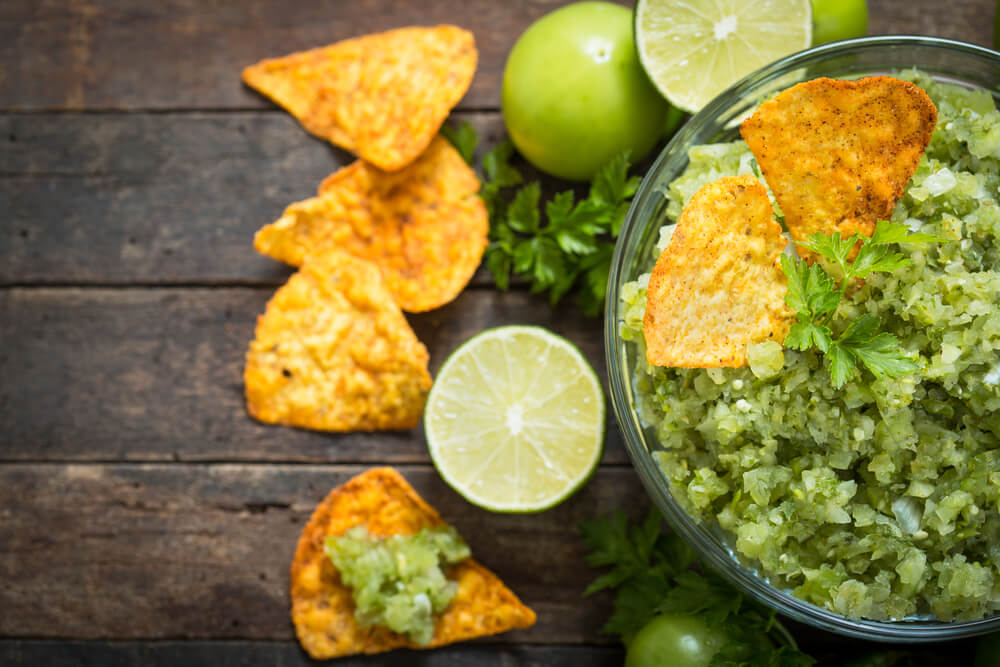 chopped tomatillo salsa verde i