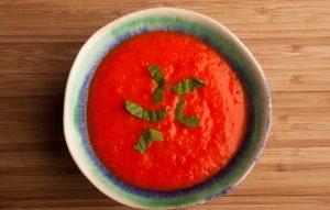 Cold Roasted Red Pepper Soup Recipe Image