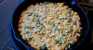 Farinata de col rizada y camotes Recipe Image