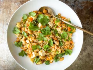 Rainbow Fried Rice Recipe Image