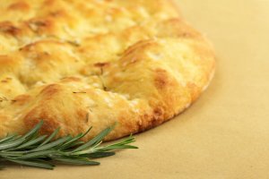 Gluten-Free Flatbread with Broccoli Stems Recipe Image