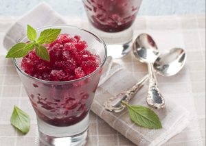 Blueberry Compote Granita Recipe Image
