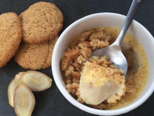 Ginger Pots De Creme With Brown Butter Ginger Cookie Crumbs Recipe Image