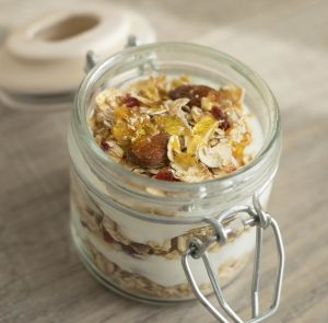 Overnight Oatmeal With Dried Cherries Recipe Image