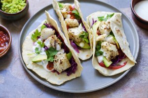 Lemon-Lime Cilantro Fish Tacos Recipe Image