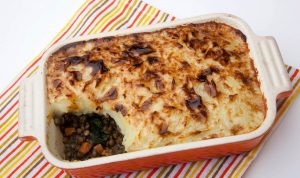 Pastelón de lentejas Recipe Image