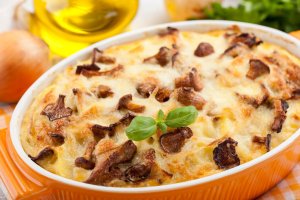 Mushroom & Potato Breakfast Casserole Recipe Image