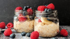 Overnight Oatmeal With Fresh Fruit Recipe Image