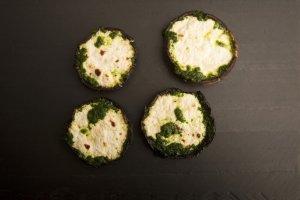 Personal Portobello Pesto Pizza Recipe Image
