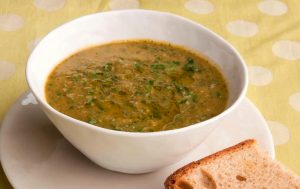 Pureed Vegetable Soup With Collard Greens Recipe Image