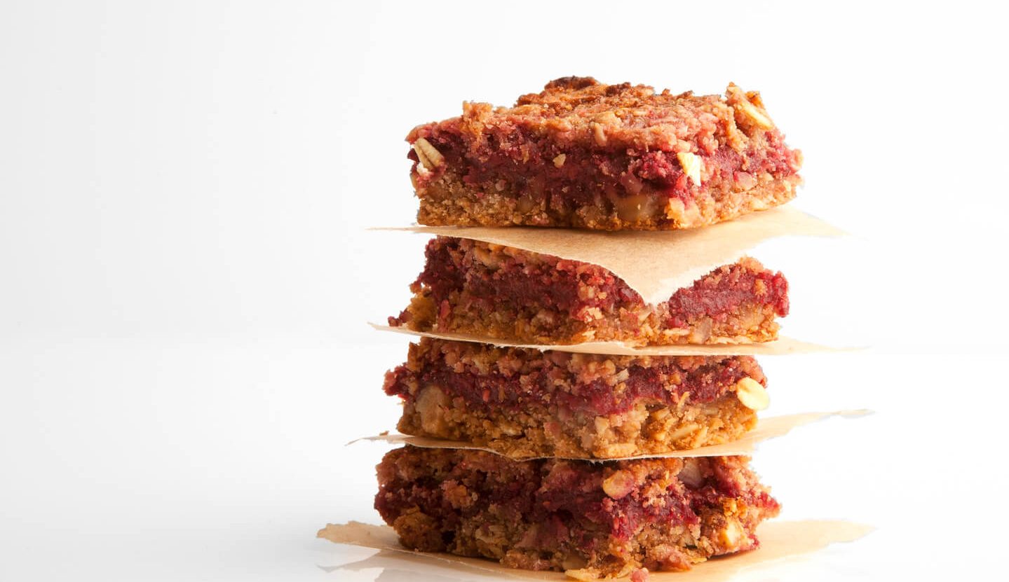 Raspberry Hazelnut Bars - Cook For Your Life- anti-cancer recipes