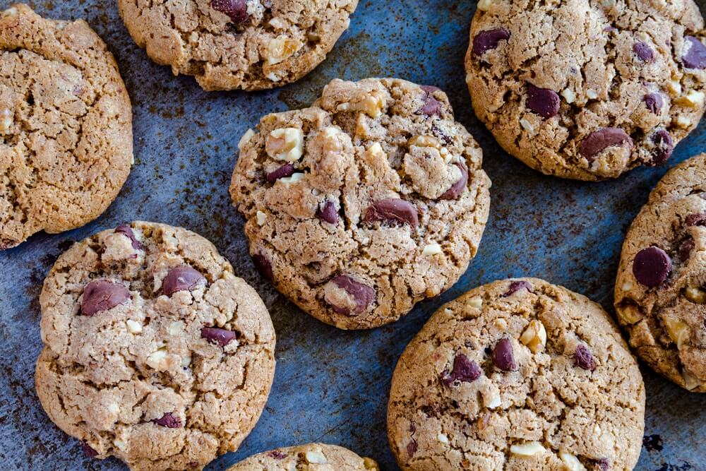Chocolate Chip Walnut Cookies - Cook For Your Life - Galletas de Chips de Chocolate con Nueces- anti-cancer recipes- cook for your life