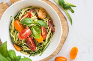 Colorful Zucchini Tomato Pasta Recipe Image