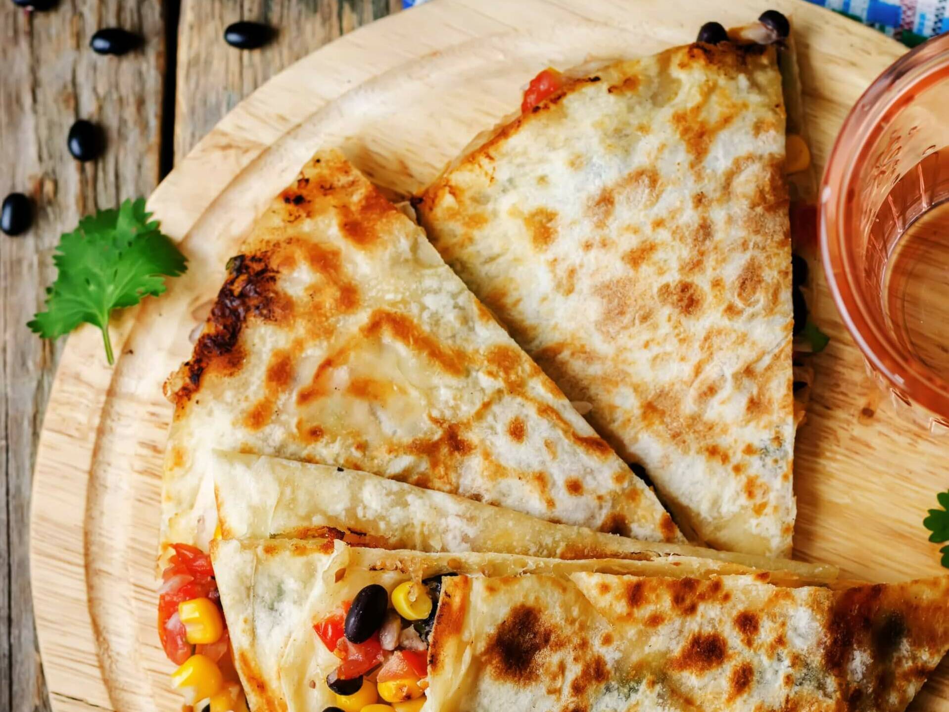 Smashed Black Bean Quesadillas- cook for your life- anti-cancer recipes