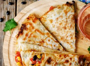 Smashed Black Bean Quesadillas Recipe Image