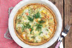 Salmon Quiche Recipe Image
