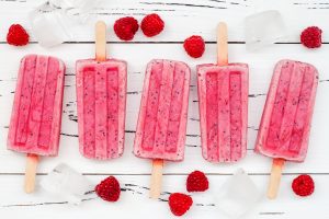 Raspberry Lemon Ice Pops Recipe Image