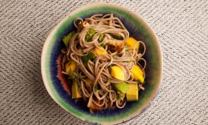 Soba Salad With Scallion Ginger Vinaigrette Recipe Image