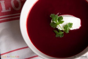 Spiced Beet & Tomato Soup Recipe Image