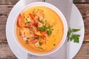 Spicy Shrimp & White Bean Soup Recipe Image