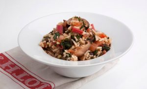 Swiss Chard & Brown Rice Risotto Recipe Image