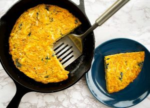 Tortilla española de camote baja en FODMAP Recipe Image
