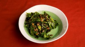 Wilted Spinach Salad with Toasted Pepitas Recipe Image