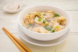 Wonton Soup With Shiitake Mushrooms Recipe Image