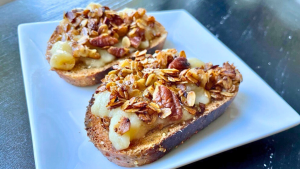 Banana, Oat & Pecan Toast Recipe Image