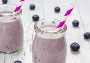 High Protein Blueberry Smoothie Recipe Image