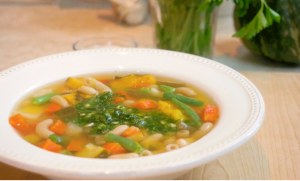 Fall Vegetable Soup With Spicy Gremolata Recipe Image